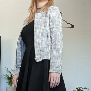 Joie Tweed Zip Up Jacket